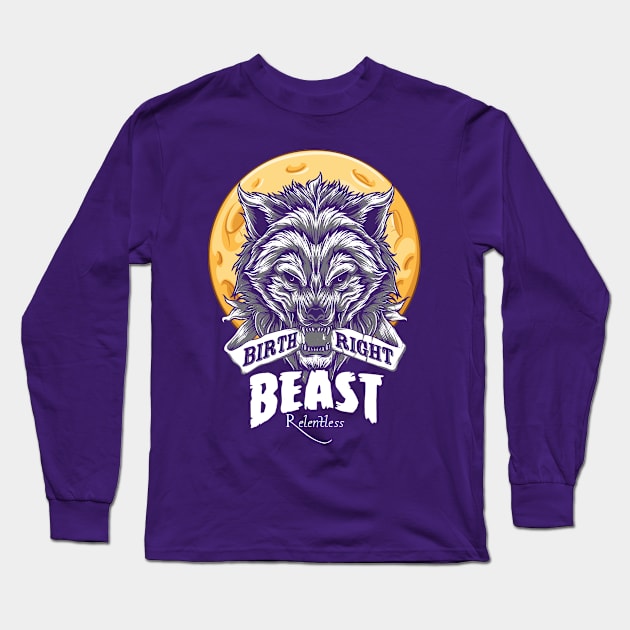 Birthright Beast Long Sleeve T-Shirt by hauntedjack